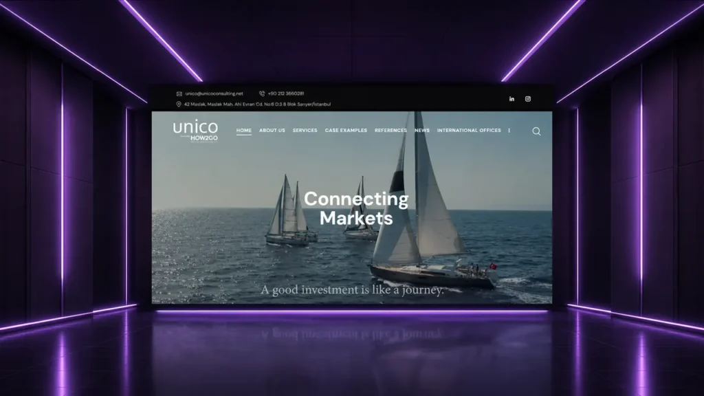 Unico Consulting web sitesi tasarımı